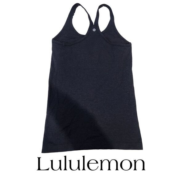 Lululemon charcoal  ribbed racer back size 4-6 - Picture 1 of 7